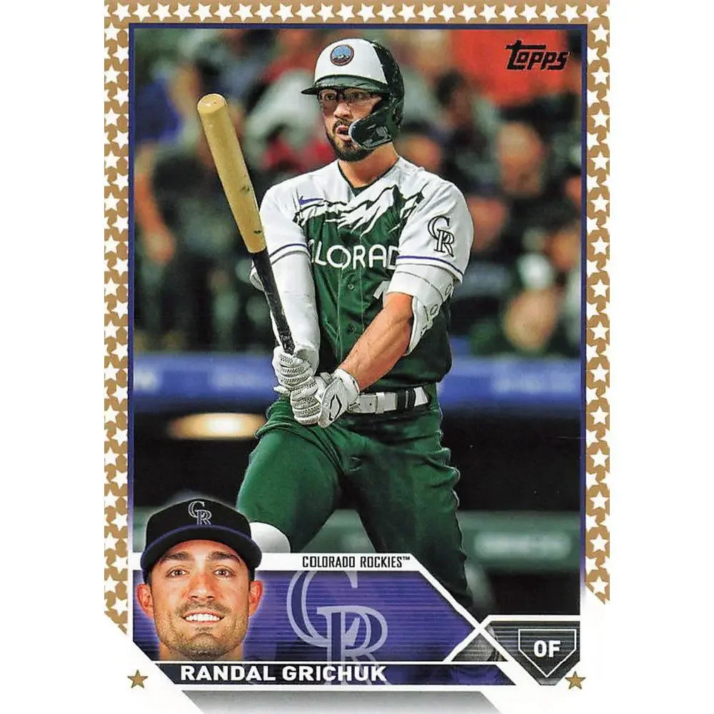 2023 Topps Gold Star Randal Grichuk #110 Colorado Rockies
